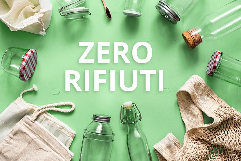Zero rifiuti di plastica cucina