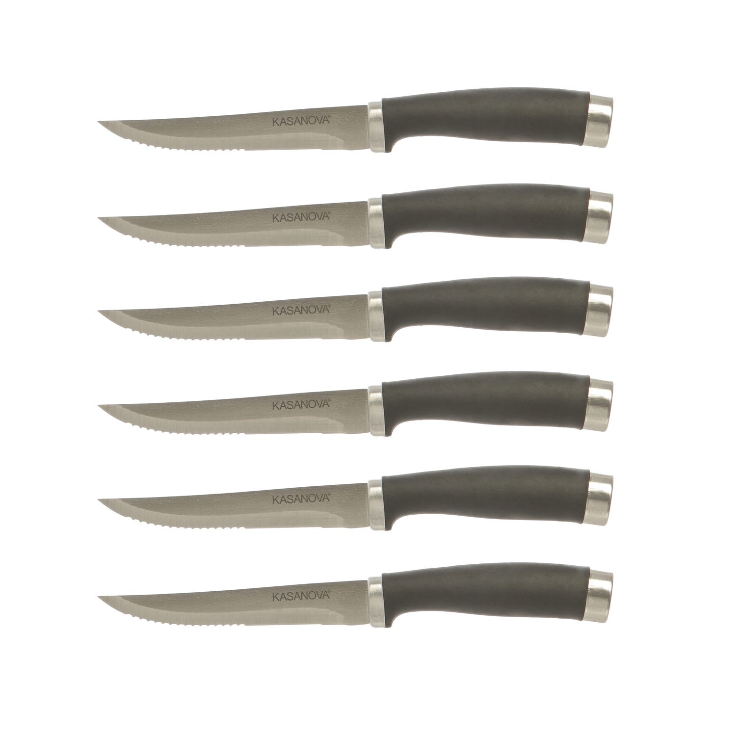 Coltelli bistecca Set 6 pezzi acciaio inossidabile 23 cms coltelli da bistecca coltelli carne coltelli da carne coltello carne bistecca coltelli per carne 