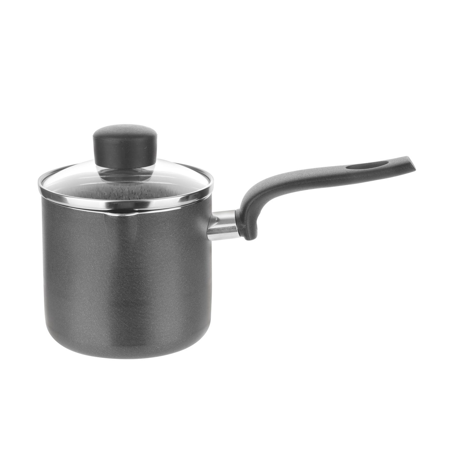 10 cm Grigio Bollilatte con coperchio Like 1 manico 
