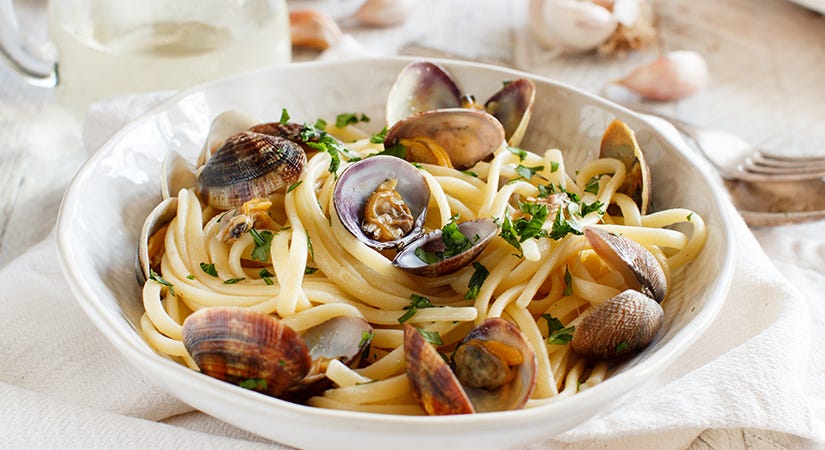 pasta estiva vongole